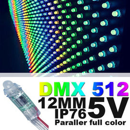 12mm wasserdichtes rgb farbenreiches geführtes Pixellicht DC5V mit IC für LED-Prüfer-das intelligente Farbändern