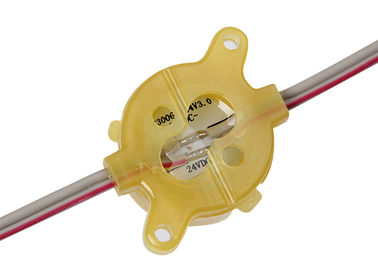 Gelbes LED Punkt-Licht DC24V 0.6W 30mm SMD 5050 für Buchstabe-Dekoration