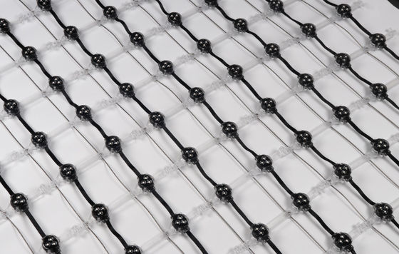 Transparent Flexible LED Mesh Curtain LED Mesh Screen For Outdoor Building