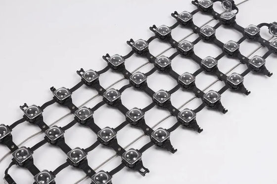 RGB P62.5 High brightness pixel led screen led mesh video curtain waterproof flexible display led scream