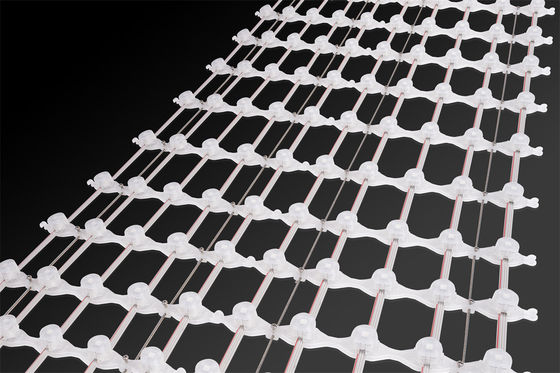 SMD5050 DMX512 Control LED Point Light Source Mesh Screen for Outdoor Advertising