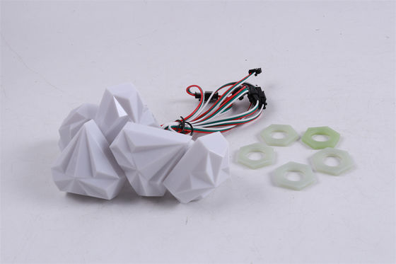 Triangular Mask Light DC12V 1W SMD5050 RGB 63mm LED Amusement Lamp