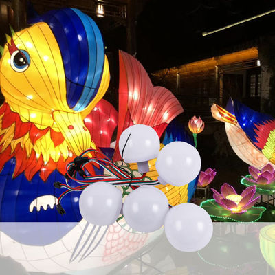 DC12V 2W RGB LED Point Light Global Milky Face Mask 65mm LED Amusement Lamp