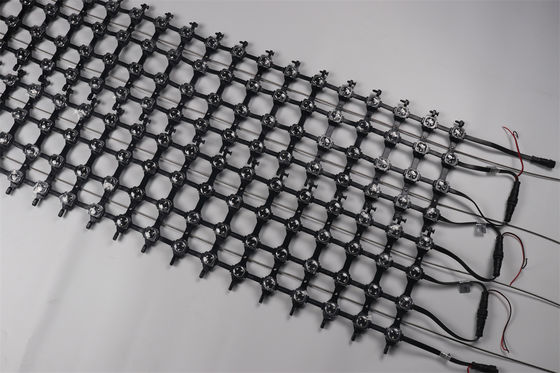 P125 DMX512 RGB Flexible LED Mesh Screen 25mm Outdoor Waterproof Display