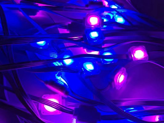 Rgbw Amusement Park Permanent 50ft/100ft Christmas Pixel Led Point Lights Outdoor Decoration Pixel Smart Eaves string