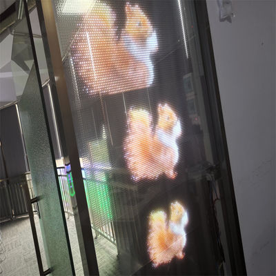 Customized LED Transparent Film Screen High Resolution P6 DC5V WE1314 RGB For Advertising Video Wall