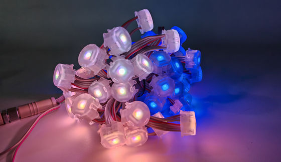 Hot Sale Christmas Lights IP67 Waterproof RGB LED Outdoor Eaves Light String WiFi App Controlled Holiday Garden Point