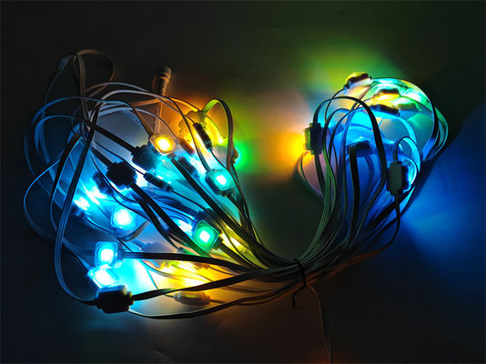 Miracle Bean RGB Colorful LED Pixel Square Eaves Light DC24V 1.5W With Changeable Emitting Color