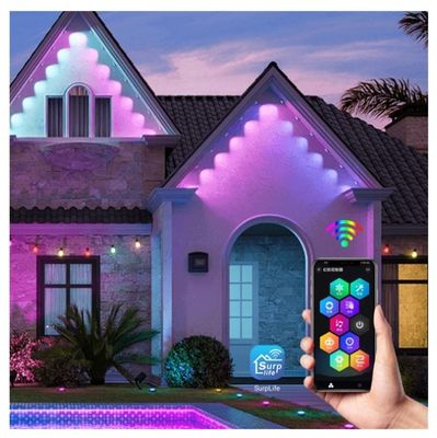 IP67 Waterproof DC24V 1.5W LED Eave Lights For Outdoor Decoration With Colorful RGBW Lighting