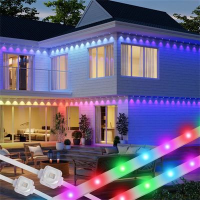 Permanent Christmas Lighting IP67 Smart Wifi Controller House Exterior Led Lights Pixel Outdoor Holiday Eave Lights