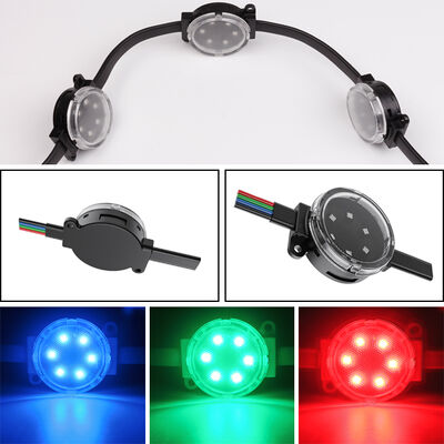40mm Smart Addressable LED Pixel Light IP67 Waterproof High Brightness for Outdoor Facade and Media Wall