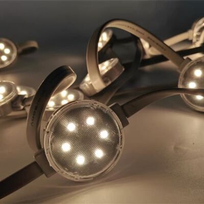 50mm 24V RGBW PC Material Lighting LED Point Light for Building Decoration