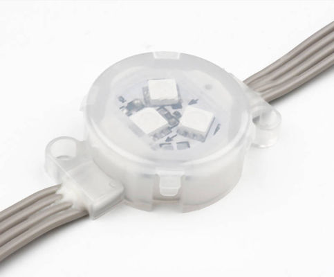 SMD5050 LED Point Light 30mm Diameter 3LEDs / Pcs Transparent Cover IP67 Waterproof