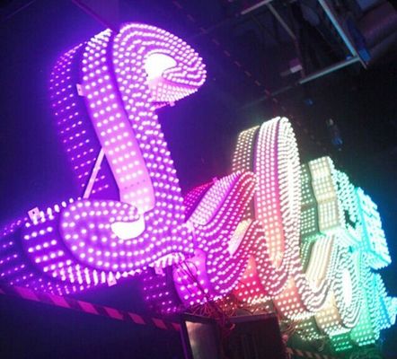 Outdoor Advertising IP67 DC5V 12MM IC16716 RGB Full Color LED Pixel Light