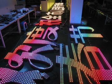 Farbenreiche geführte Modul-Werbung- im Freienbeleuchtung IP67 12mm 5V RGB für Zeichen