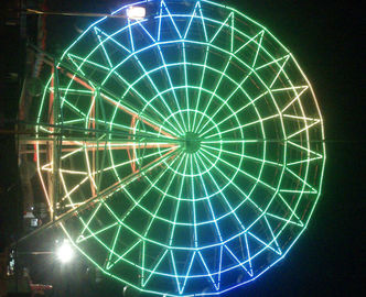 Superfarbvergnügungspark führte Rgb-Pixel-Riesenrad-Dekoration