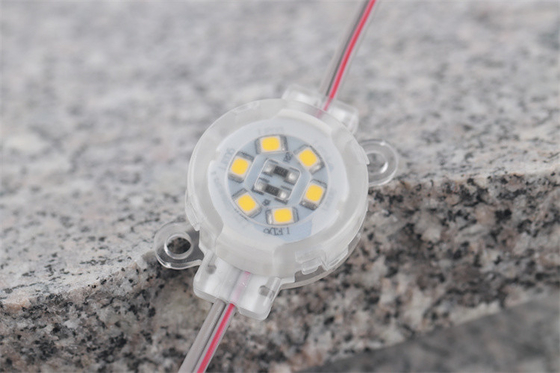 Pixel-Punkt-Licht DC12V 0.6W LED imprägniern anti- UV IP67 SMD2835 30mm PC-6500K