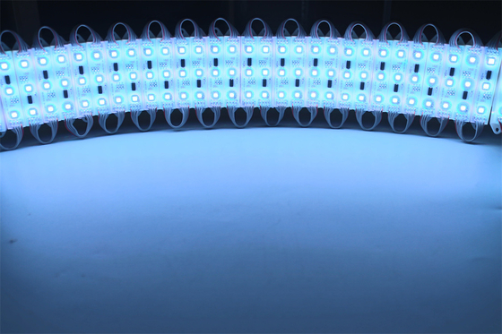 RGB Vollfarbe 1.2w 12v Außen IP67 Wasserdicht 2835 3LED SMD Injektions-LED-Modul für Werbung