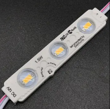 Hohe Helligkeit 66LM Wasserdicht 3 LED-Lichtmodule Außen smd5050 12V Kaltweiß Injektion Led-Modul