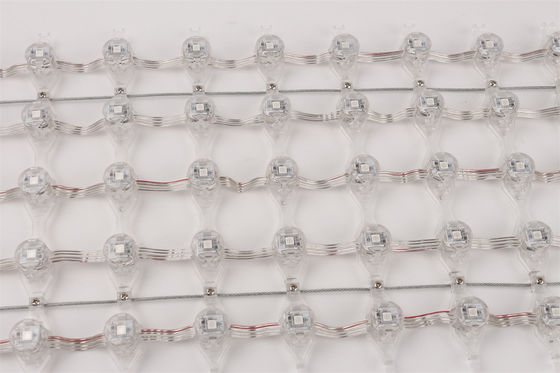 Outdoor Waterproof 48W DC12V LED Mesh Screen SMD3535 DMX512 With IP67