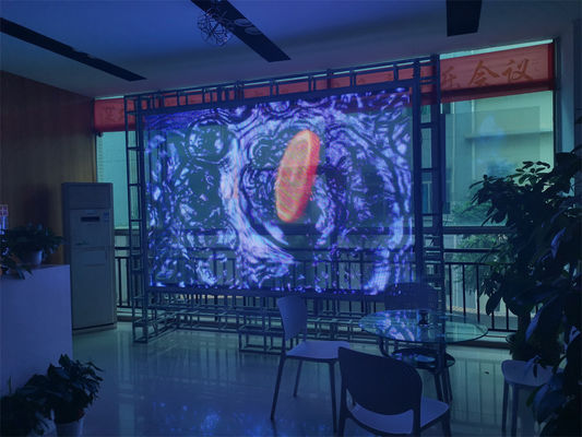 Miracle Bean Flexible P8 Transparent LED Film Anzeige SMD1314 DC5V RGB Farbe