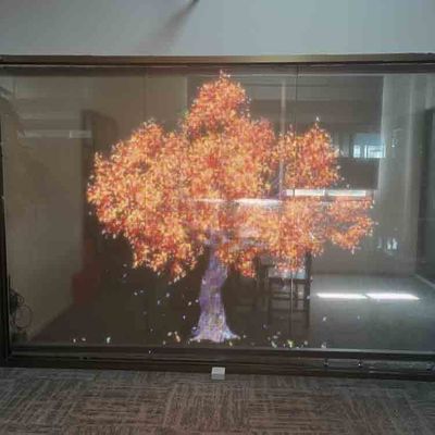 Kleber Superschlanker Flexibler Transparenter LED-Film Werbebildschirm