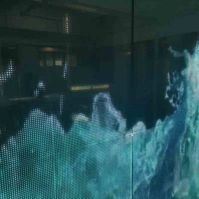 IP64 Flexible Transparent LED Film Outdoor Transparent LED Bildschirm für Gebäude