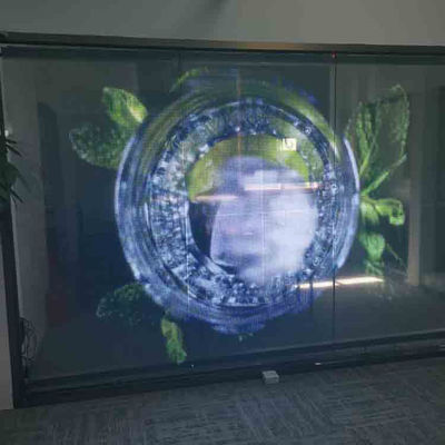 Flexible LED-Transparente Filmbildschirm Einfache Installation für Werbe-LED-Panel
