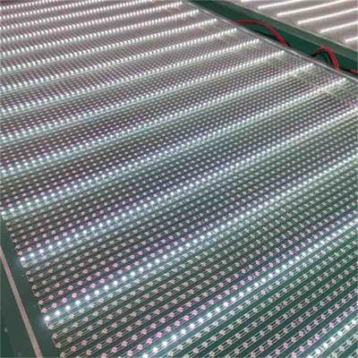 Transparent LED-Bildschirm Glas Klebstoffwand Innenraum P20 DC5V Transparent Flexible Film Led-Bildschirm