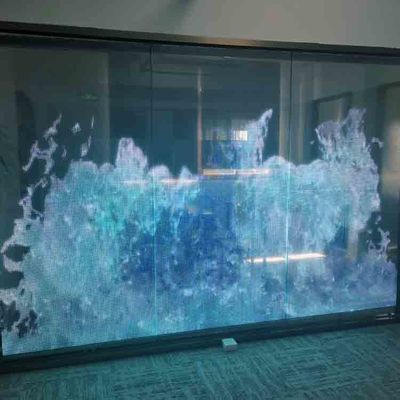 Hohe Helligkeit Led Transparent Screen für Glasfenster P6.25 P8 P10 Indoor Led Film Display