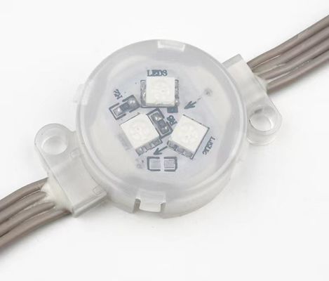 Transparente Kristall-RGB-LED-Pixelkugel Flexible weiche 3D-LED-Punktlichtquelle