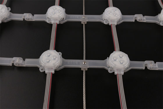 High Brightness P125mm LED Mesh Video Wall Waterproof IP67 30mm RGB DC12V For Advertising