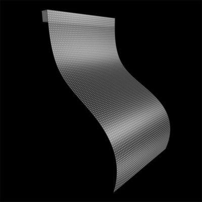 Flexible transparente LED-Display-Panel Glasfensterklebstoff LED-transparente Filmbildschirm