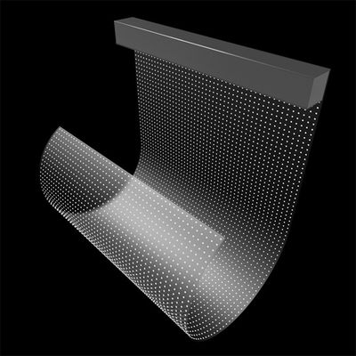 Transparentes Glas P10 LED-Display-Bildschirm Klebstoff-LED-Transparentes Filmbildschirm