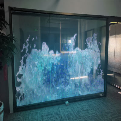 Hohe Transparenz P4 240*960 LED-Transparente Filmbildschirm für Innenfenster