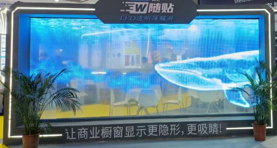 P6 Superschlanke transparente LED-Film für Innenvideowände Einfache Installation mit PCB-Board RGB DC5V