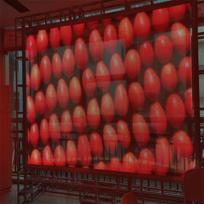Superschlanke, flexible, transparente LED-Film-Klebstoffwerbung, LED-Display für den Einzelhandel DC5V P4