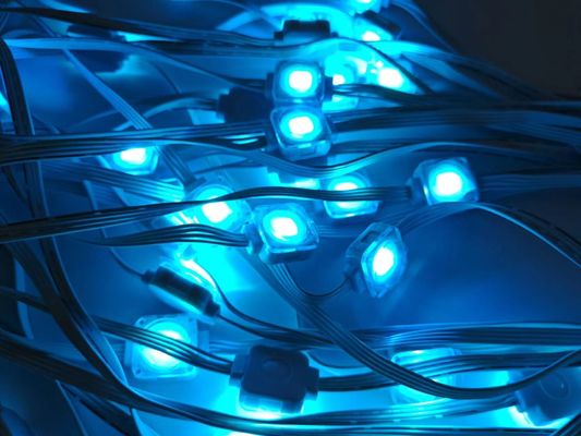 Christmas Colorful Pixel LED Lights For House Eaves 12V 20MM Decorative Lamp