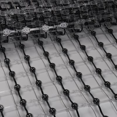 Soft Flexible LED Mesh Transparent Display Bildschirm Vollfarbe für Außenwerbung