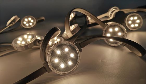 Diameter 50 Waterproof 0.3w Led Point Light Source Permanent LED Holiday Outdoor Light RGB Pixel Light