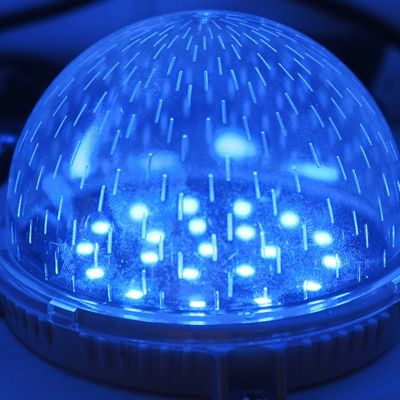 12* SMD3535 rot grün blau dmx512 80mm Punktlichtquelle Außendekorations-Pixellicht