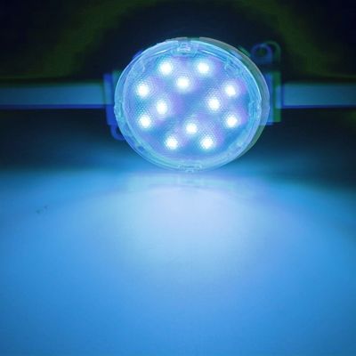Großer Durchmesser 50mm Mehrfachlampe Wasserdichte LED-Punktebeleuchtung für Fassade DMX512