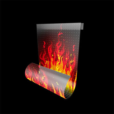 600W/m2 LED-Transparenter Bildschirm Farbige Animation Vollfarbige LED-Beleuchtung für Innenarchitektur