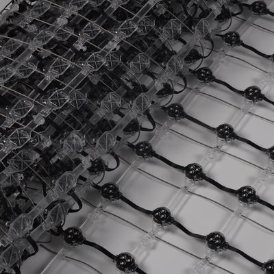 Außenwerbung Weicher, flexibler, transparenter LED-Gitterbildschirm Novastar-System gesteuert