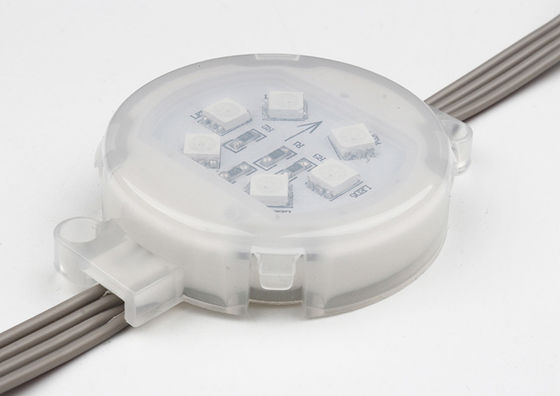 RGB-Farbwechsel-LED-Pixelpunktlicht 24V SMD5050 50mm für Gebäudehaus IP67 Wasserdichtes Außenbeleuchtung