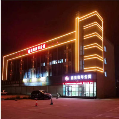 RoHS-zertifiziertes 12V doppelseitiges Aluminiumprofil-LED-Punktpixel-Licht für permanente Gebäudedächer im Outdoor-Smart Home