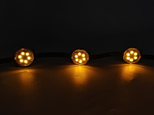 24V Smart RGB LED Pixel Lichter Weihnachten Weihnachten Weihnachten Outdoor Holiday Lichter P67 PC Körper Permanent Holiday