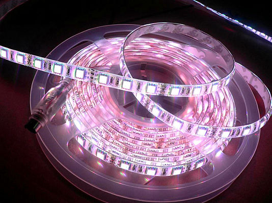High-Luminance 60-LED Intelligent RGB Strip Light 12V Outside Water-Proof COB Addressable RGB LED Strip