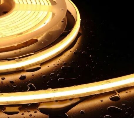 High Density 480leds High Efficiency 24V IP67 Warm White 2700K Dot Free 8mm COB LED Strip Light Kit for Home Garden Ceiling