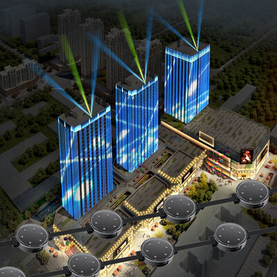 IP67 Outdoor Wasserdicht RGB 50mm Dekorationsgebäude DC24V LED Pixel Punktlicht